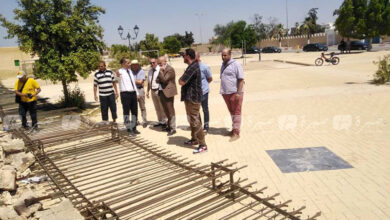 Kairouan... Une partie du mur de fer des fontaines aghlabides s'est effondrée