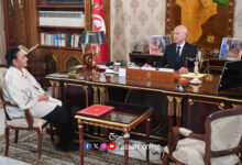 Kais Saied et Amina Srarfi