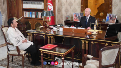 Kais Saied et Amina Srarfi