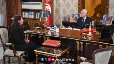 Kais Saied et Sarha Zaafrani Zenezri