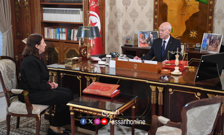 Kais Saied et Sarha Zaafrani Zenezri