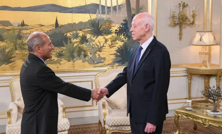 Kais Saied et Tony Frenjia