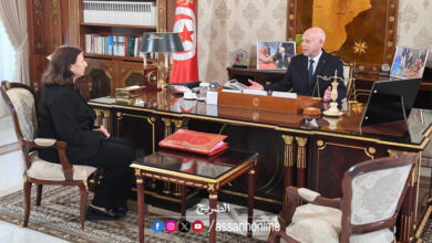 Kais saied et Sarah Zaafrani Zenezri