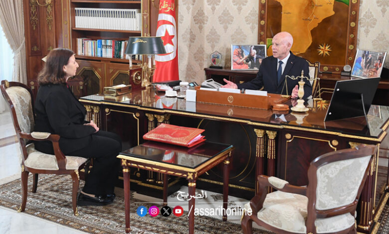 Kais saied et Sarah Zaafrani Zenezri