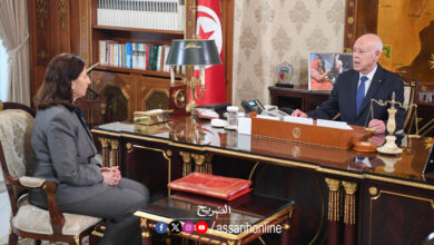 Kais saied et Saraha Zaafrani Zenezri