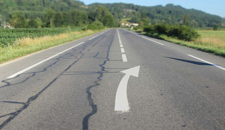 routes fissurées