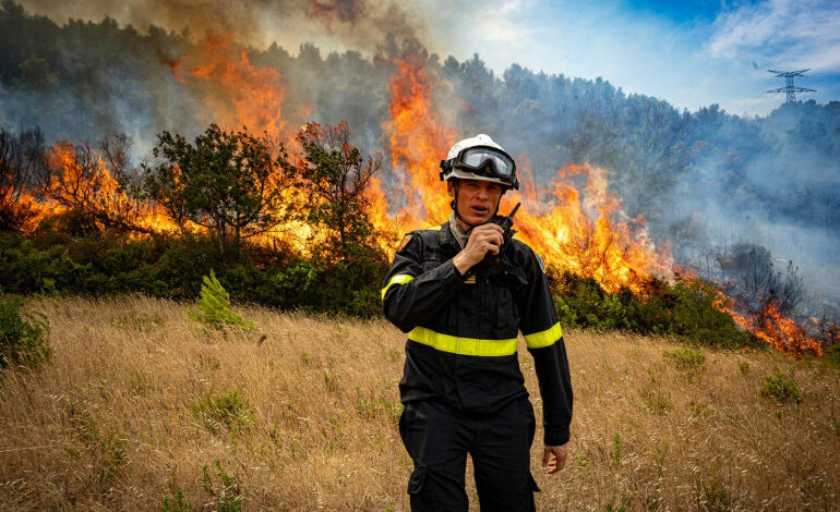 Incendie dans l’Aude France
