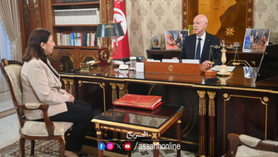 Kais Saied et Sarrah Zaafrani Zenezri