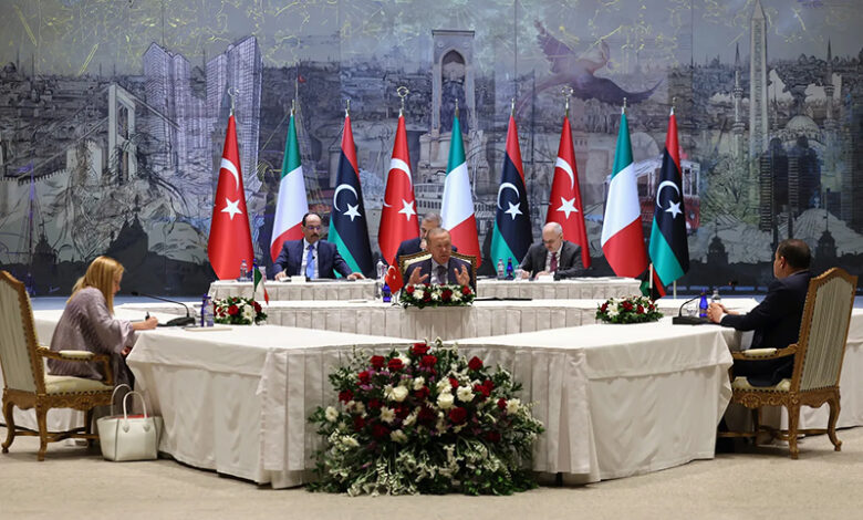 Recep Tayyip Erdoğan, Giorgia Meloni, Abdulhamid Dabaiba