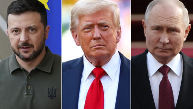 Trump, Poutine et Zelensky