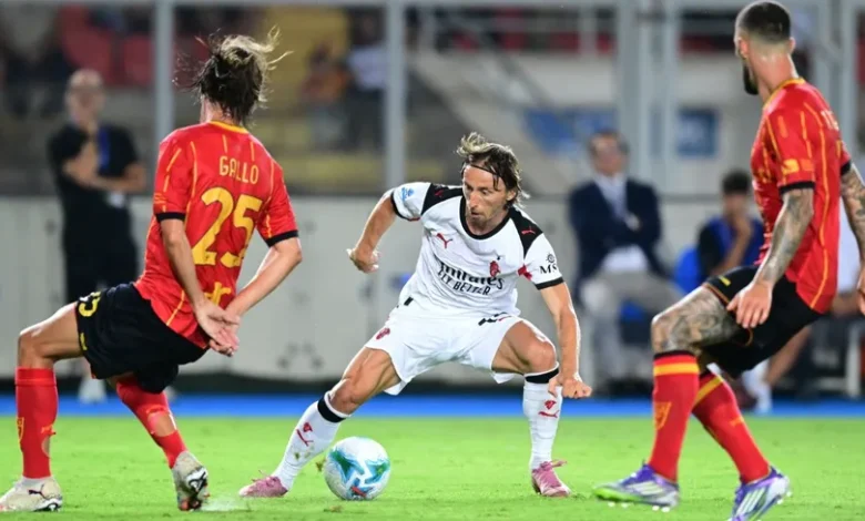luka modrić milan ac VS Lecce