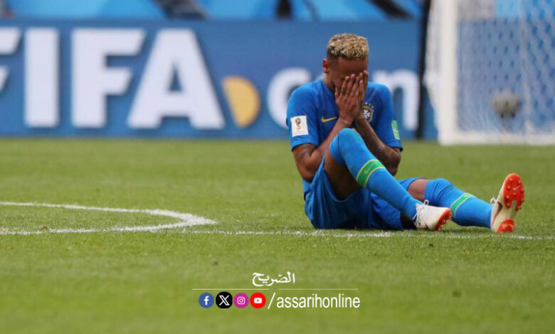 neymar pleure