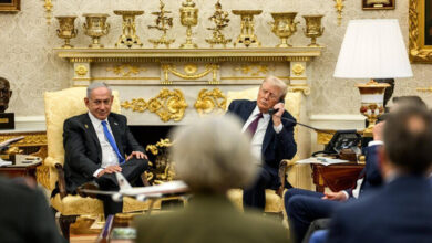 Donald Trump and Benyamin Netanyahou