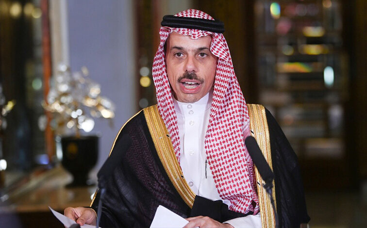 Ministre des Affaires étrangères du Royaume d'Arabie saoudite, le prince Faisal bin Farhan bin Abdullah Al Saud