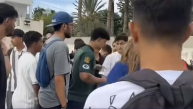 Prière au lycée Boudhina Hammamet Nabeul Tunisia