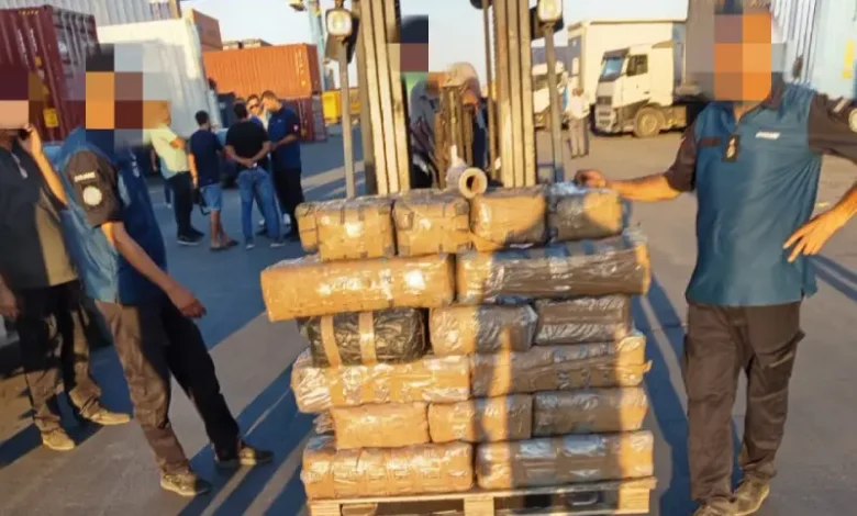 Saisie 572 Kg de drogues Port Rades Tunis