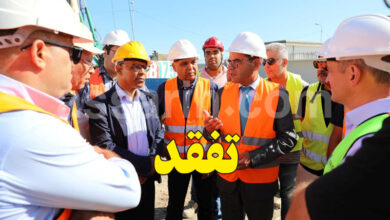 Sleh zouari visite Travaux chantier entrée Sud Tunis