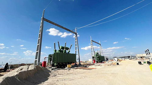 Taux de progression de la centrale électrique 1