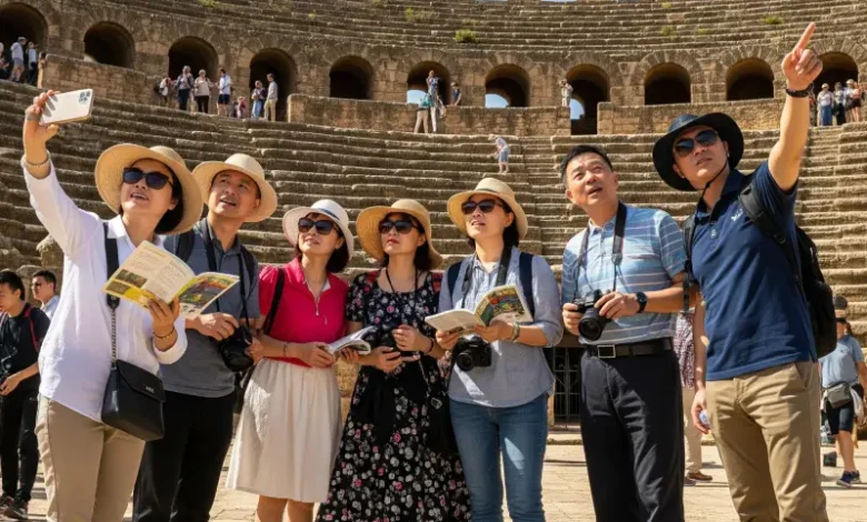 Touristes Chinois en Tunisie