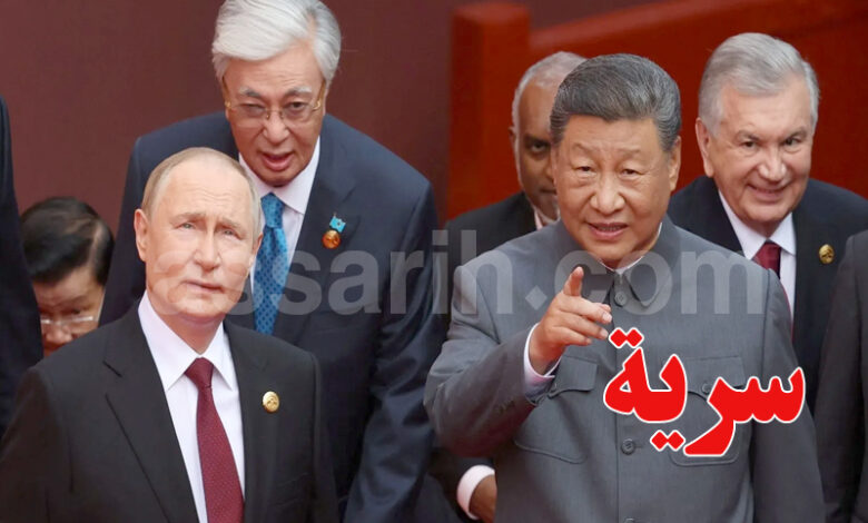 Xi Jinping and Vladimir Poutine