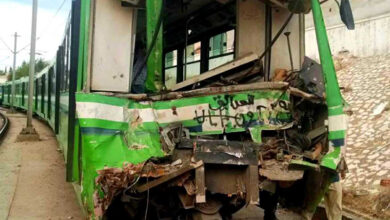 Accident Metro Arret Meftah Saadallah Tunis