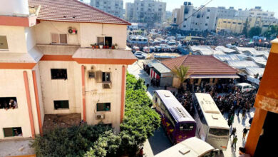 Arrivée des prisonniers palestiniens à Khan Younès