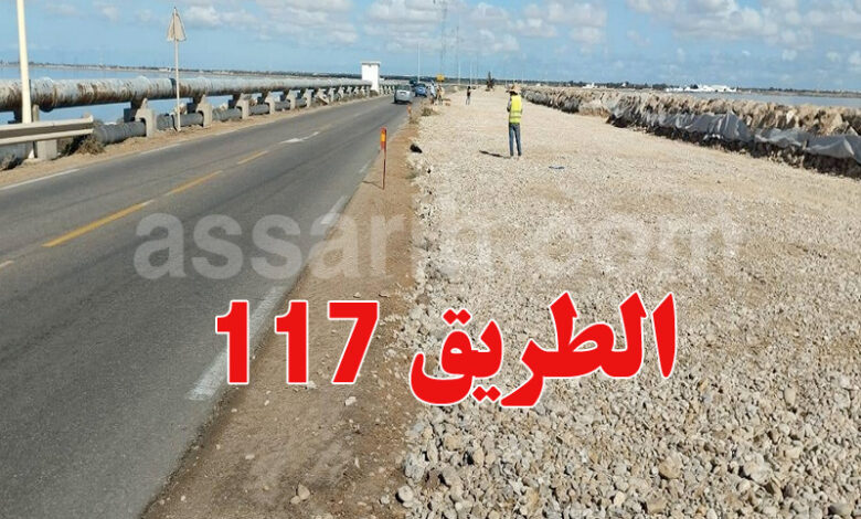 Route régionale n° 117 entre Djerba et Zarzis