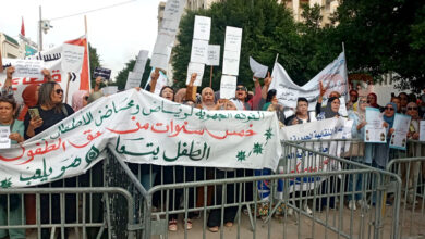 Une manifestation des propriétaires de jardins d'enfants et de crèches