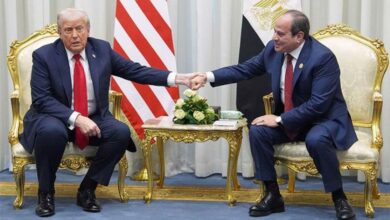 trump & sissi 13 octobre 2025