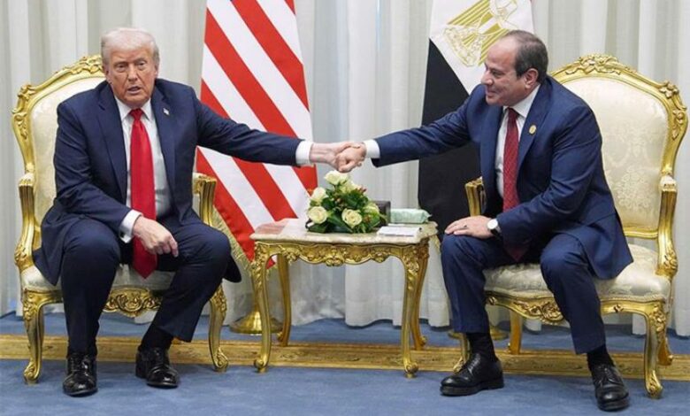 trump & sissi 13 octobre 2025