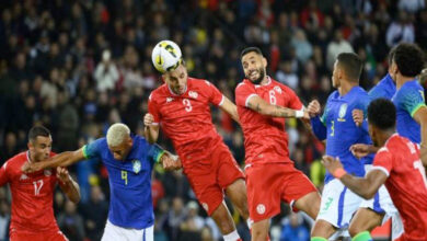 tunisie vs brasil