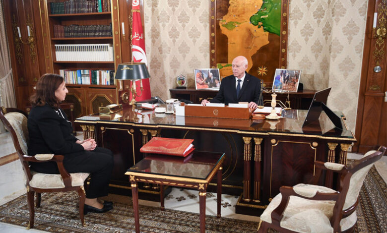 Kais Saied Sarra Zenezri Zaafrani