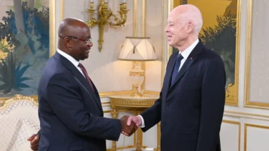 Kais Saied et George Elombi
