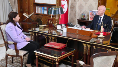 Kais Saied et Sarha Zaafrani Zenzeri