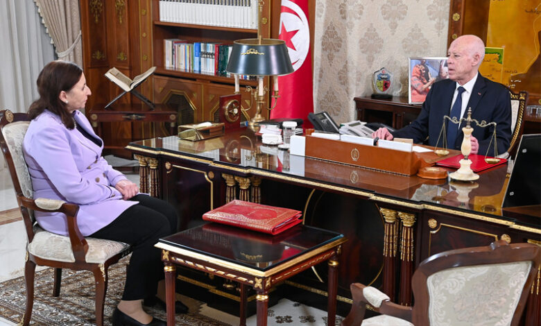 Kais Saied et Sarha Zaafrani Zenzeri