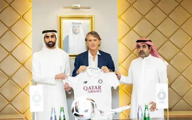 Roberto Mancini has signed as Al-Sadd’s coach