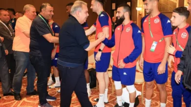 Visite Sadok Mourali Equipe Nationale Doha, Qatar