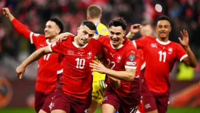 suisse . suède 4-1 le 15 nov 2025