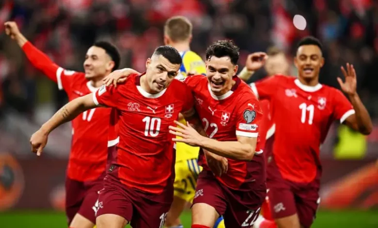 suisse . suède 4-1 le 15 nov 2025