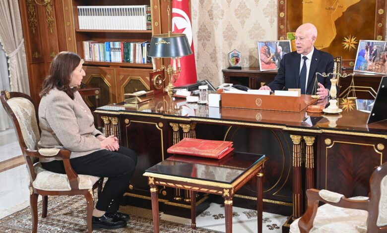 Kais Saied Et Sarha Zaafrani Zenezeri