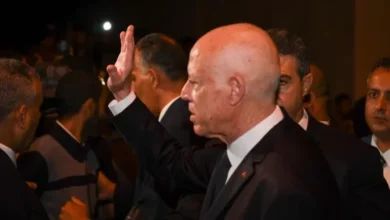 Kais Saied à l'avenue Habib Bourguiba Tunis