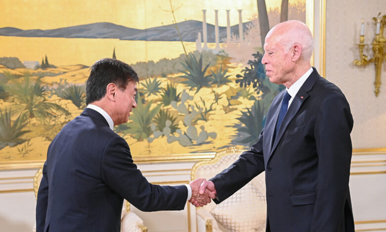 Kais Saied et Ambassadeur du Japon en tunisie