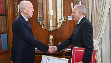 Kais Saied et Mustapha Ferjani