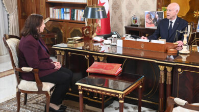 Kais Saied et Sarha Zaafrani Zenezri