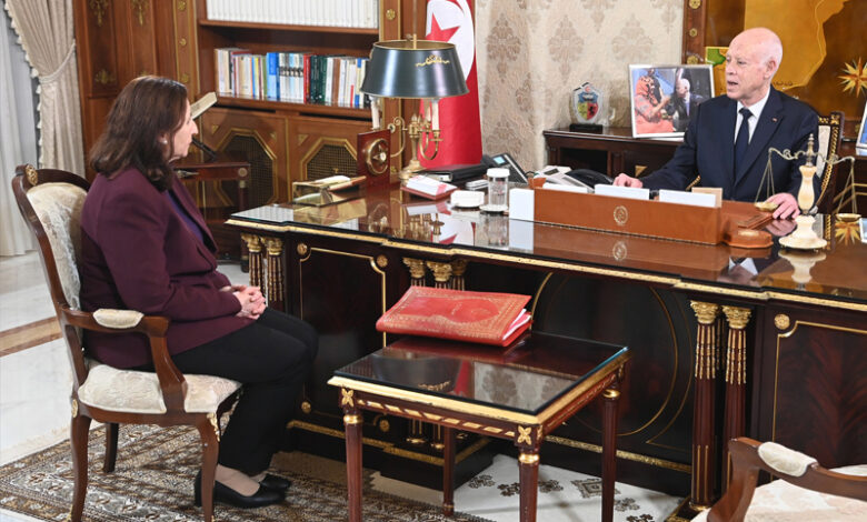 Kais Saied et Sarha Zaafrani Zenezri