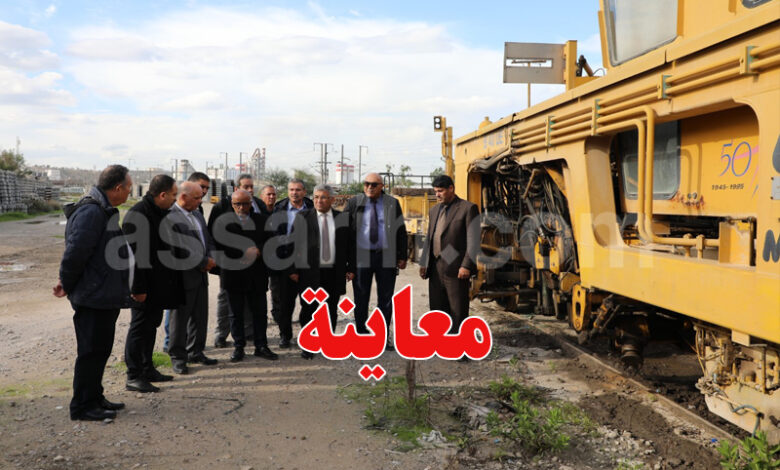 Visite ministre du Transport Rachid Ammeri au SNCFT