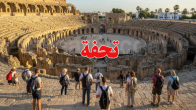 touristes à Ksar El jem Tunisie