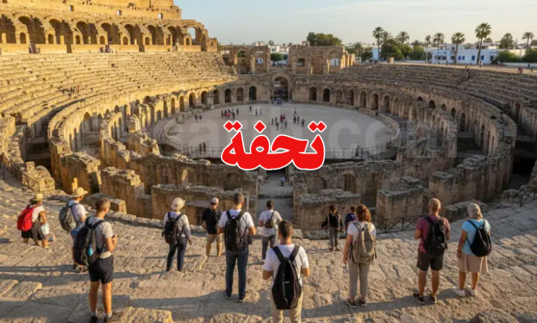 touristes à Ksar El jem Tunisie