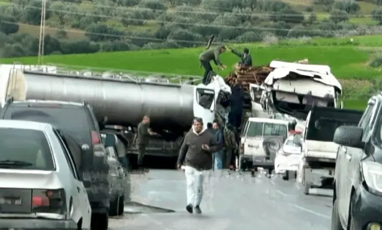 Beja... Collision entre deux camions, lundi 26 janvier 2026