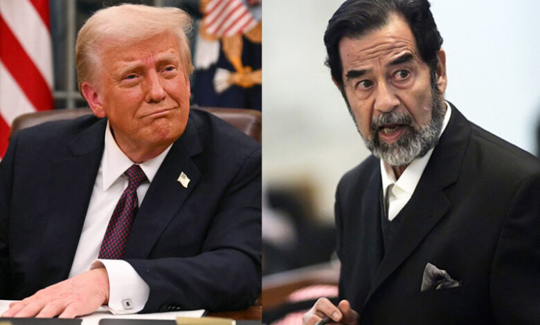 Donlad Trump et SADDAM Huseein